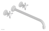 JAMESTOWN Wall Lavatory Set - 14" Spout - Cross Handle 165-11-14