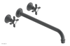 JAMESTOWN Wall Lavatory Set - 14" Spout - Cross Handle 165-11-14