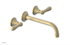 JAMESTOWN Wall Lavatory Set - 10" Spout - Lever Handle 165-12-10