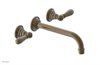 JAMESTOWN Wall Lavatory Set - 10" Spout - Lever Handle 165-12-10