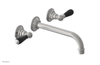 JAMESTOWN Wall Lavatory Set - 10" Spout - Lever Handle with "Black" Accents 165-12-10