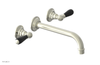 JAMESTOWN Wall Lavatory Set - 10" Spout - Lever Handle with "Black" Accents 165-12-10