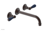 JAMESTOWN Wall Tub Set - 10" Spout - Lever Handle with "Navy Blue" Accents 165-57-10