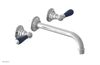 JAMESTOWN Wall Tub Set - 10" Spout - Lever Handle with "Navy Blue" Accents 165-57-10