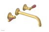 JAMESTOWN Wall Tub Set - 10" Spout - Lever Handle with "Pink" Accents 165-57-10
