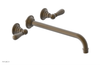 JAMESTOWN Wall Lavatory Set - 12" Spout - Lever Handle 165-12-12