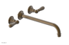 JAMESTOWN Wall Lavatory Set - 12" Spout - Lever Handle 165-12-12