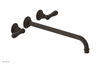 JAMESTOWN Wall Lavatory Set - 14" Spout - Lever Handle 165-12-14