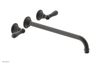 JAMESTOWN Wall Lavatory Set - 14" Spout - Lever Handle 165-12-14