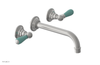 JAMESTOWN Wall Tub Set - Lever Handle with "Turqoise" Accents 165-57