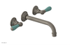 JAMESTOWN Wall Tub Set - Lever Handle with "Turqoise" Accents 165-57