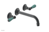 JAMESTOWN Wall Tub Set - Lever Handle with "Turqoise" Accents 165-57