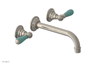 JAMESTOWN Wall Tub Set - Lever Handle with "Turqoise" Accents 165-57