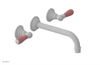 JAMESTOWN Wall Tub Set - Lever Handle with "Pink" Accents 165-57