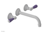 JAMESTOWN Wall Lavatory Set - Lever Handle with "Purple" Accents 165-12