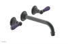 JAMESTOWN Wall Lavatory Set - Lever Handle with "Purple" Accents 165-12