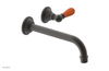 JAMESTOWN Single Handle Wall Lavatory Set - 10" Spout with "Orange" Accents 165-16-10