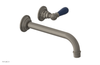 JAMESTOWN Single Handle Wall Lavatory Set - 10" Spout with "Navy Blue" Accents 165-16-10
