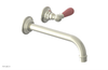 JAMESTOWN Single Handle Wall Lavatory Set - 10" Spout with "Pink" Accents 165-16-10