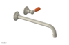JAMESTOWN Single Handle Wall Lavatory Set - 12" Spout with "Orange" Accents 165-16-12