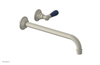JAMESTOWN Single Handle Wall Lavatory Set - 12" Spout with "Navy Blue" Accents 165-16-12