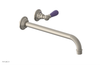 JAMESTOWN Single Handle Wall Lavatory Set - 12" Spout with "Purple" Accents 165-16-12