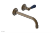 JAMESTOWN Single Handle Wall Lavatory Set with "Navy Blue" Accents 165-16