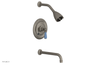 JAMESTOWN - 10" Pressure Balance Tub & Shower Set - Lever Handle with "Light Blue" Accents 165-27-10