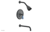 JAMESTOWN - 10" Pressure Balance Tub & Shower Set - Lever Handle with "Light Blue" Accents 165-27-10