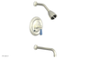 JAMESTOWN - 10" Pressure Balance Tub & Shower Set - Lever Handle with "Light Blue" Accents 165-27-10