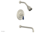 JAMESTOWN - 12" Pressure Balance Tub & Shower Set - Lever Handle with "Navy Blue" Accents 165-27-12