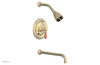 JAMESTOWN - 12" Pressure Balance Tub & Shower Set - Lever Handle with "Pink" Accents 165-27-12