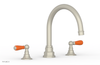 JAMESTOWN - Deck Tub Set - Lever Handles with "Orange" Accents 165-41