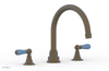 JAMESTOWN - Deck Tub Set - Lever Handles with "Light Blue" Accents 165-41