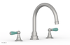 JAMESTOWN - Deck Tub Set - Lever Handles with "Turqoise" Accents 165-41