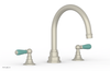JAMESTOWN - Deck Tub Set - Lever Handles with "Turqoise" Accents 165-41