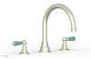 JAMESTOWN - Deck Tub Set - Lever Handles with "Turqoise" Accents 165-41