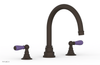 JAMESTOWN - Deck Tub Set - Lever Handles with "Purple" Accents 165-41