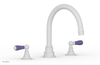 JAMESTOWN - Deck Tub Set - Lever Handles with "Purple" Accents 165-41