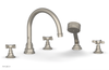 JAMESTOWN - Deck Tub Set with Hand Shower - Cross Handles 165-48