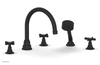 JAMESTOWN - Deck Tub Set with Hand Shower - Cross Handles 165-48