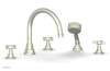 JAMESTOWN - Deck Tub Set with Hand Shower - Cross Handles 165-48