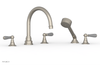JAMESTOWN - Deck Tub Set with Hand Shower - Lever Handles with "Grey" Accents 165-49