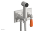 JAMESTOWN - Wall Mounted Bidet - Lever Handle with "Orange" Accents 165-65