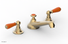 JAMESTOWN Widespread Faucet - Low Spout - Lever Handle with "Orange" Accents 165-02