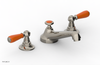 JAMESTOWN Widespread Faucet - Low Spout - Lever Handle with "Orange" Accents 165-02
