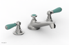 JAMESTOWN Widespread Faucet - Low Spout - Lever Handle with "Turqoise" Accents 165-02