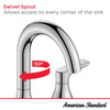 American Standard Aspirations® 8-Inch Widespread 2-Handle Bathroom Faucet 1.2gpm/4.5 L/min With Lever Handles