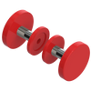 Rubinet Shower Door Knob (set) Red