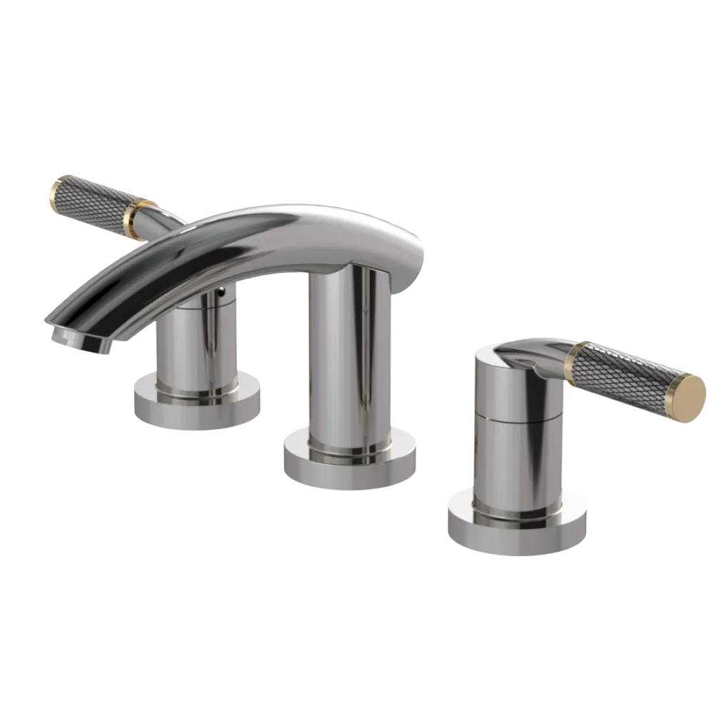 Rubinet Widespread Lav. Set. (less drain) Polished Nickel